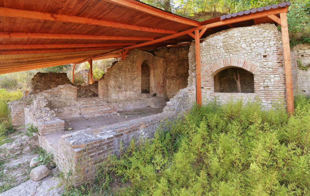 "Ad Quintum" station ruins in Bradashesh, Albania