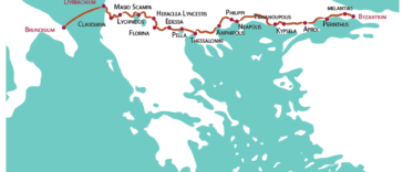 Il percorso della Via Egnatia