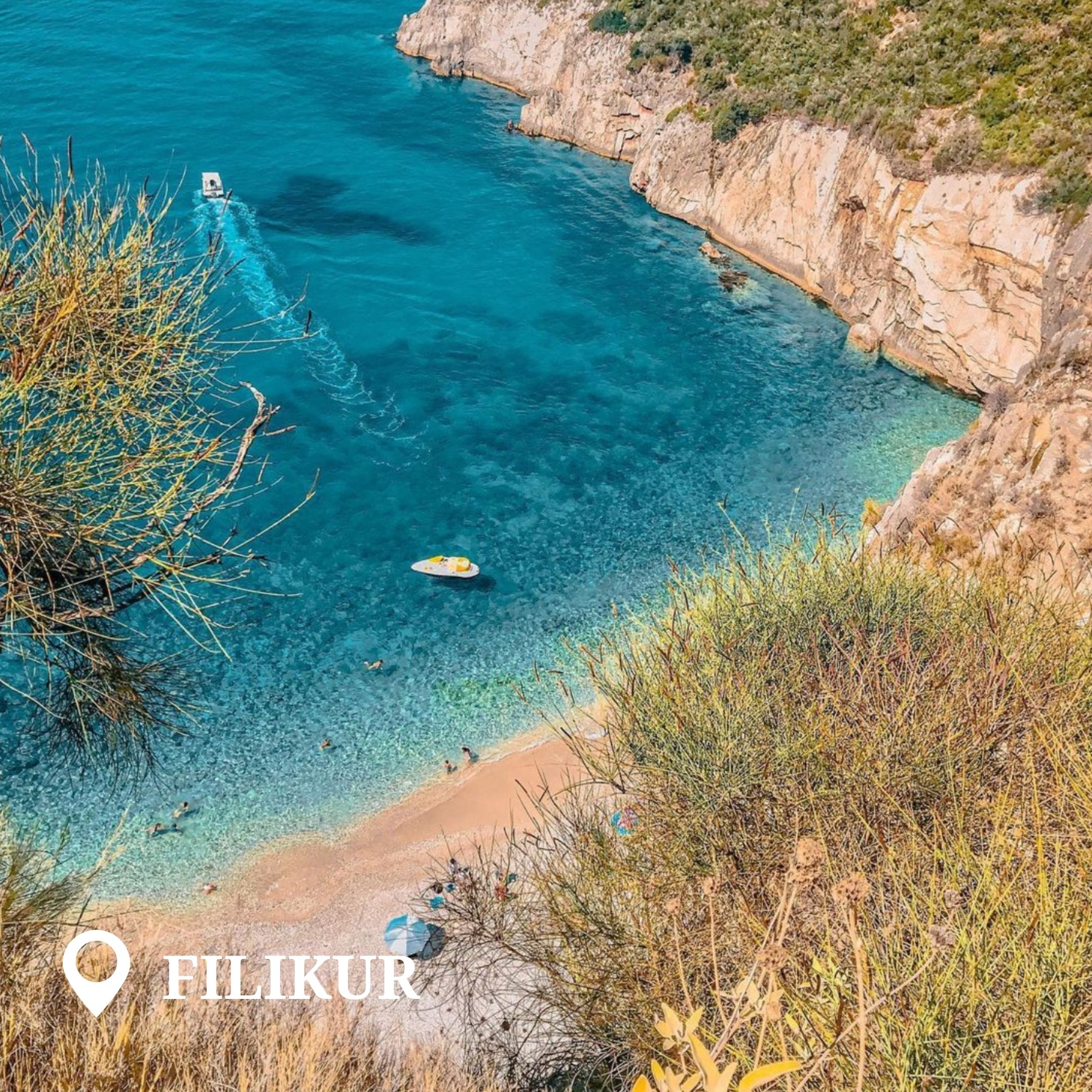 Plage de Filikur, Albanie ©Albania360