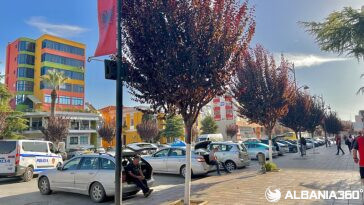 Κορυφαίες δραστηριότητες στο Fier, Αλβανία 15 Fier Albania 2022 11 03 Δέντρα κατά μήκος του δρόμου