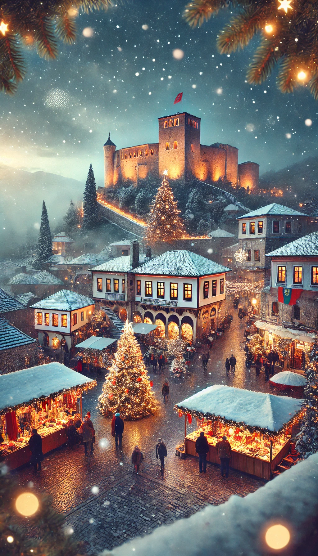 Christmas in Kruje, AI generated (Albania360)