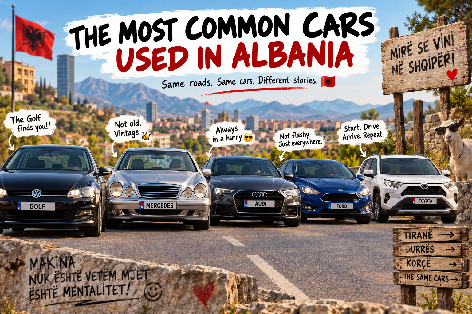 The Most Common Cars in Albania — Because Apparently We All Have a Type 14 most common cars in albania